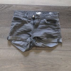 Grey jean shorts